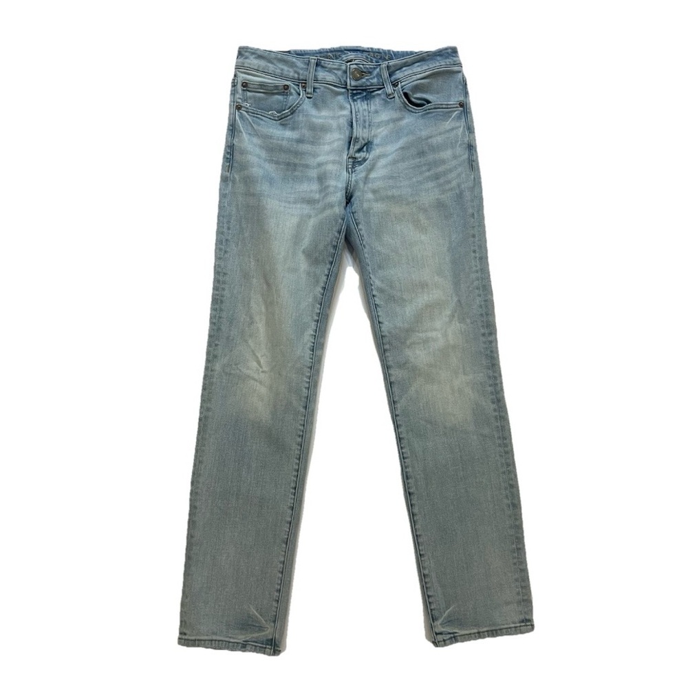 American Eagle Light Blue Slim-Straight Men's Jeans with Flex in 32/32